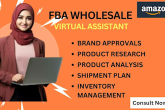 do amazon fba wholesale VA expert product brand approvals product research