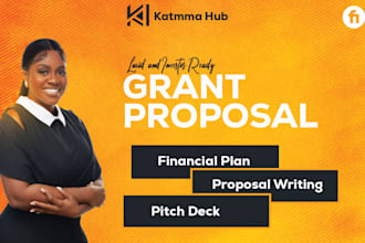 do grant writing, grant research, grant application, business plan and rfp