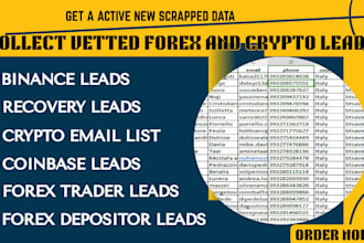 get vetted 2025 forex lead crypto leads b2b investors email list USA UK coinbase