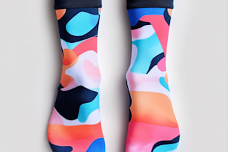 do design modern and unique custom socks