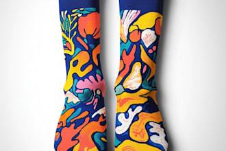 make create unique socks design and custom socks design