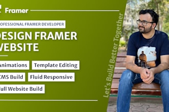 design and develop stunning websites in framer