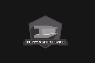 make super poppy state service logo