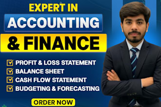 prepare income statement, balance sheet, and cash flow