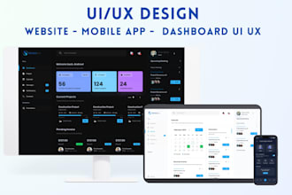 design website UI UX, dashboard ui ux, mobile app UI UX