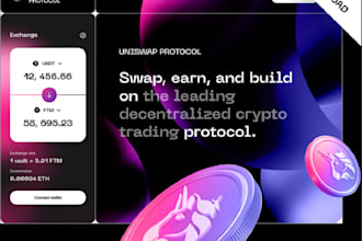 be blockchain developer, uniswap cross chain bridge, forked dex defi, solana bot