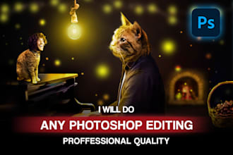 be your photoshop expert for editing and photo manipulation