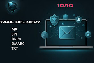 fix or setup spf, dkim, dmarc, and mx records for flawless email delivery