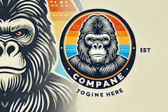 design westside powerlifting gorilla logo in 1 day