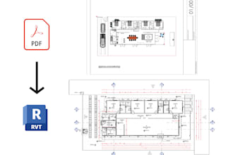 convert pdf or image file into autocad drawing or revit architecture