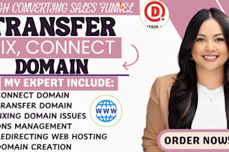 fix domain transfer domain connect domain, systeme io sales funnel, systeme io