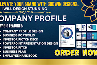 design business brochure, company profile, annual report, booklet, proposal