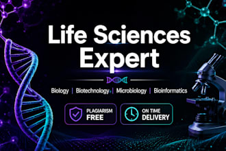 write biology, microbiology and biotechnology research articles