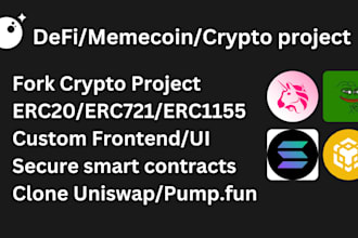 develop your defi, memecoin, crypto project