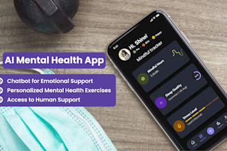 develop an ai powered mental health and wellness app like wysa
