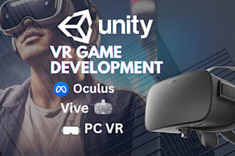 develop VR unity project game for meta quest