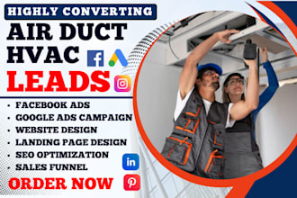 generate air duct cleaning leads hvac leads air duct website cleaning website