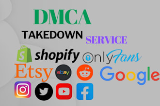 send dmca takedown notice tiktok reddit,facebook,yt,ig,x,shopify,etsy