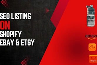 boost sales with SEO optimized ebay, etsy, shopify listings and crosslisting