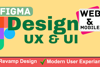 design figma website, UX design wireframes, saas landing page, modern mobile app