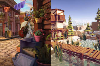 3d game environment 3d environment design 3d level design game art unreal engine