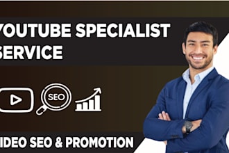 create and setup youtube channel with logo, art and SEO