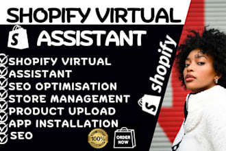 be your shopify virtual assistant, shopify store manager shopify website design