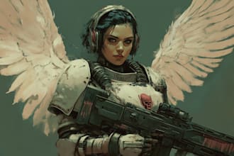 create your warhammer 40k character illustration