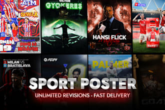 design professional football, matchday, sport poster, kitswap
