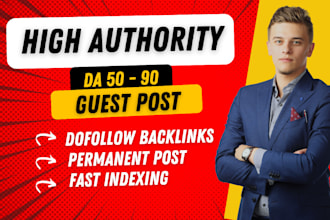 do SEO guest post, contextual backlink, link insertion on da 90 websites