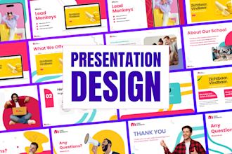 do powerpoint redesign, pitch deck, presentation design in canva