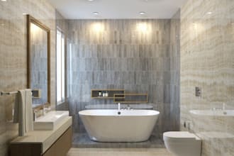 do 3d cgi bathroom design with photo realistic 3d rendering