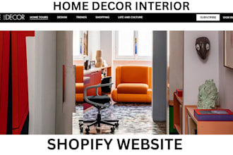 home decor shopify store interior design website furniture design shopify store