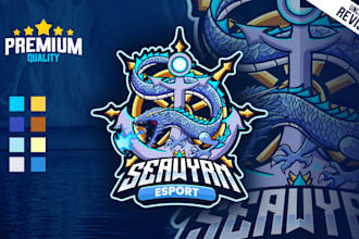 design professional esport mascot logo