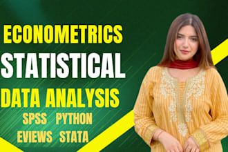 do econometrics and statistical analysis in rstudio, stata, eviews, spss, python