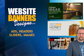 create banners for websites, blogs, ads and mobile apps
