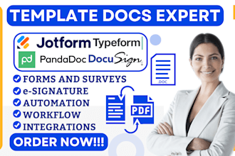 online forms surveys jotform typeform signwell pandadoc docusign formstack zoho