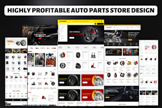 design fast selling auto parts website auto parts store car parts website