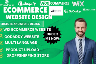 design ecommerce website, bigcommerce, webshop, wix ecommerce,ionos, hostinger