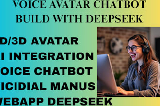 build ai voice chatbot webapp deepseek, 2d,3d avatar, vicidial manus integration