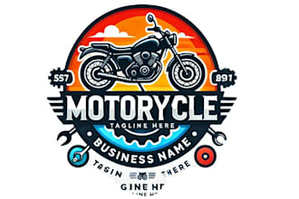 do awesome motorcycle logo design