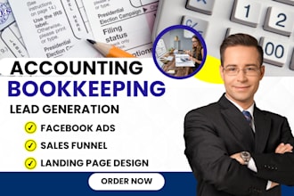 setup facebook ads campaign for accounting leads bookkeeping leads