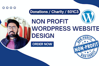 build website for ngo, nonprofit, charity and donations