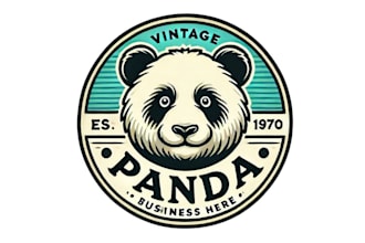do make an modern custom panda logo