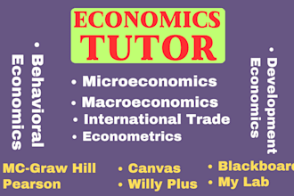economics, microeconomics, game theory and macroeconomics tutor