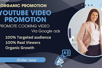 do organic cooking youtube video promotion via google ads