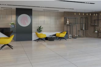 design office interior in details