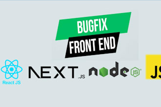 solve any bug in react, next js, node js, javascript