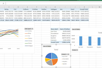 create and format excel tables and charts, and organize your data