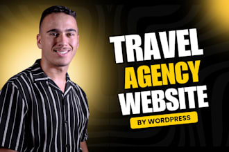 design a travel agency wordpress website with booking